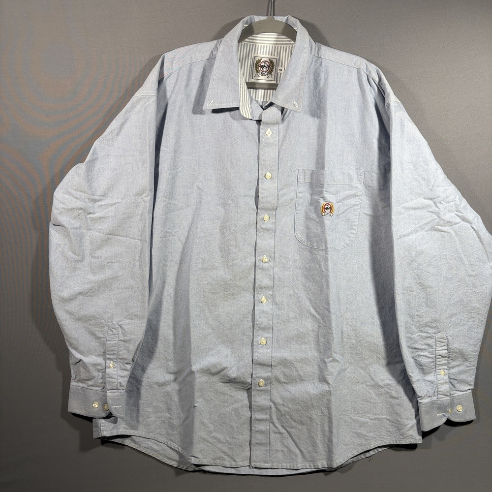 Cinch Shirt XXL Classic Oxford Button Down Light Blue Cotton Preppy USA